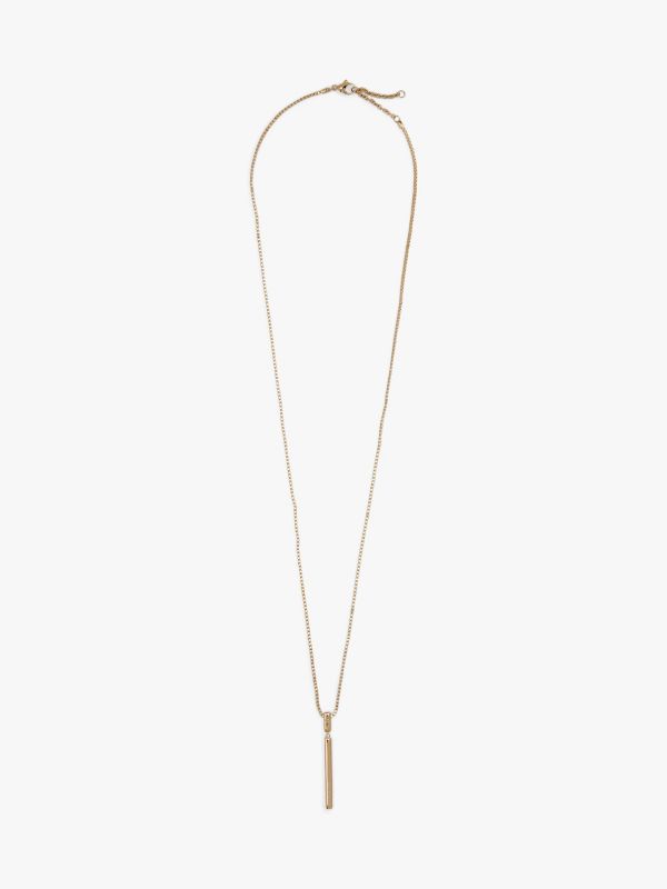 Gold-Plated Pendant Necklace — Gold