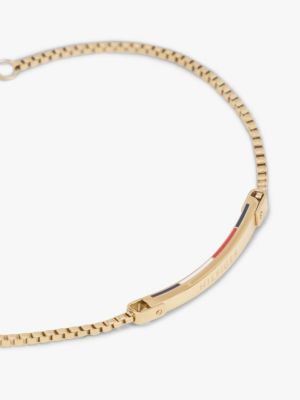 gold gold-plated signature bracelet for women tommy hilfiger