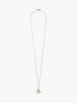 gold toggle heart gold-plated necklace for women tommy hilfiger