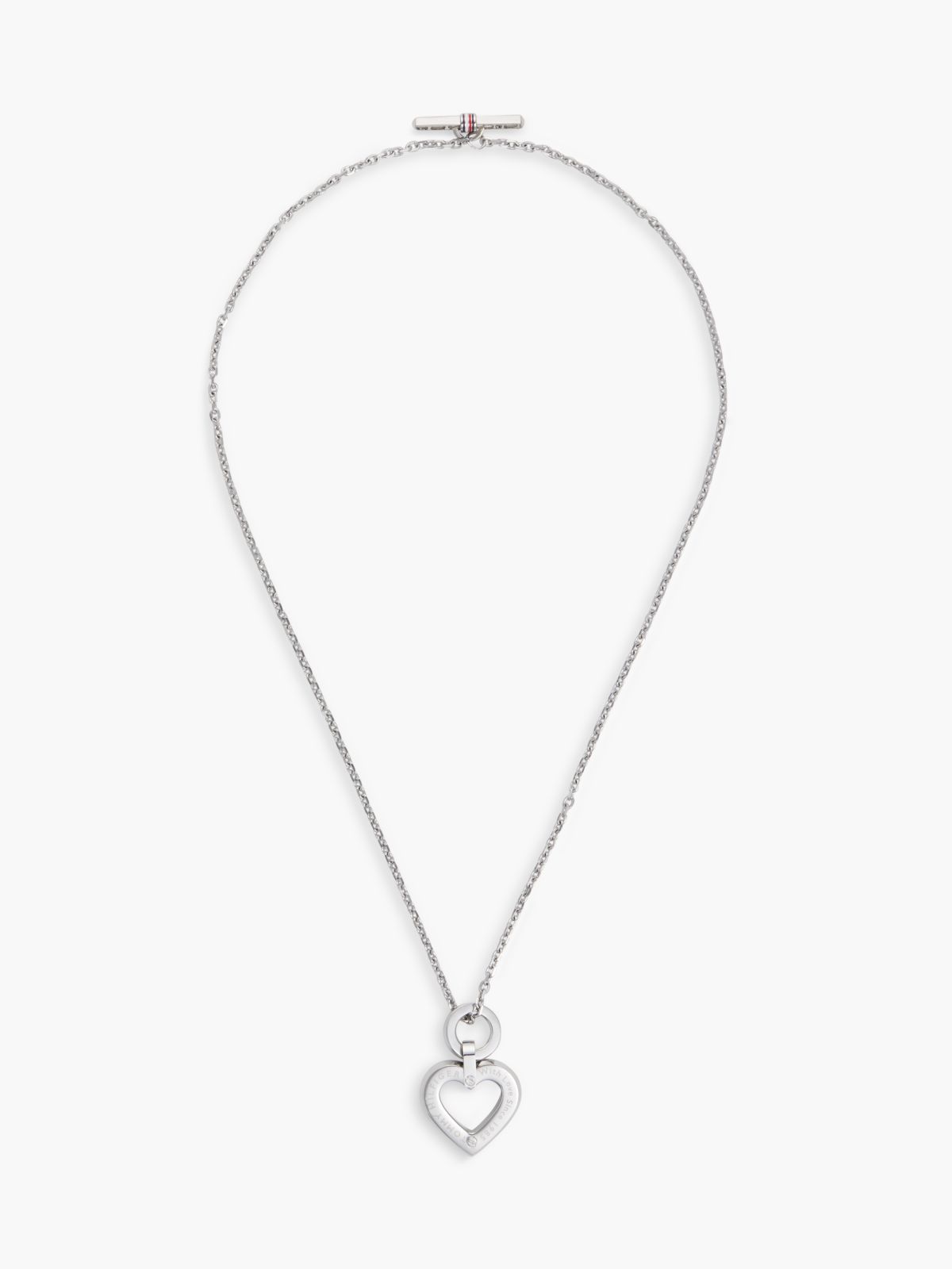 Toggle Heart Stainless Steel Bracelet — Silver