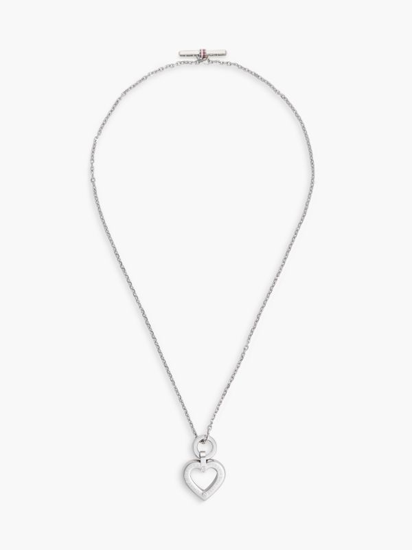 Toggle Heart Stainless Steel Bracelet — Silver