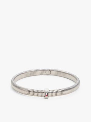 bracciale in acciaio con bandierina silver da donne tommy jeans