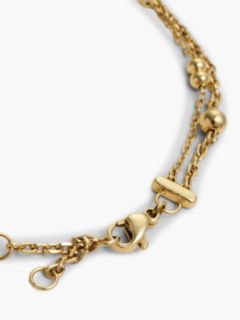 Gold-Plated Heart Charm Layered Bracelet — Gold 3