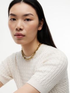 Gold-Plated Mariner Chain-Link Necklace — Gold 4