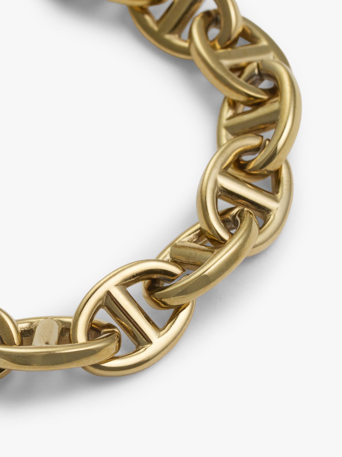 Gold-Plated Flag Mariner Chain-Link Bracelet — Gold