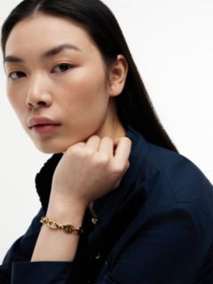 Gold-Plated Flag Mariner Chain-Link Bracelet — Gold 4