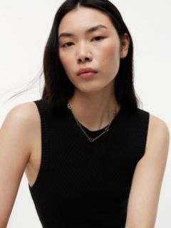 Gold-Plated Mariner Chain-Link Necklace — Gold 4