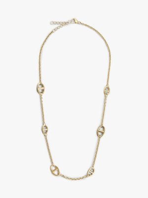 gold gold-plated mariner chain-link necklace for women tommy hilfiger