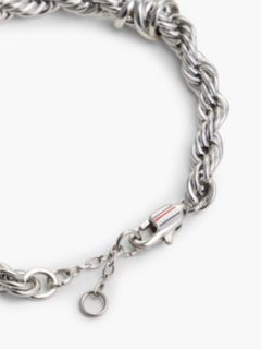 Stainless Steel Rope Chain Bracelet — Silver 3