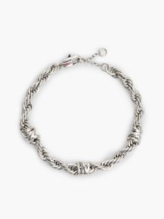 Stainless Steel Rope Chain Bracelet — Silver 1