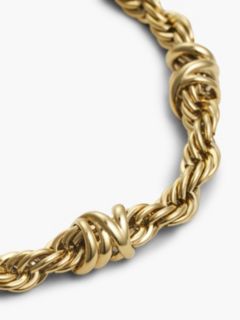 Gold-Plated Rope Chain Bracelet — Gold 2