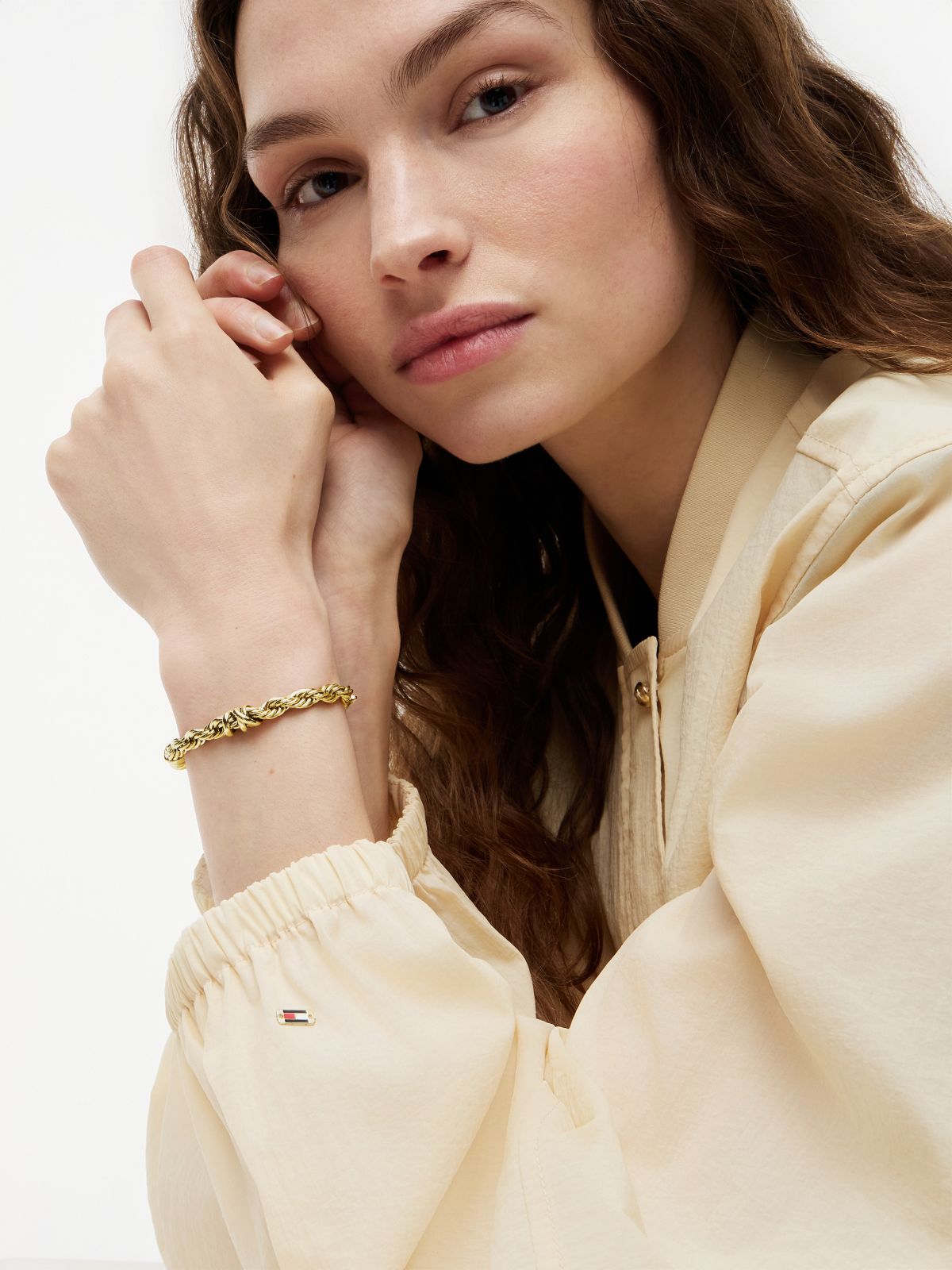 Gold-Plated Rope Chain Bracelet — Gold