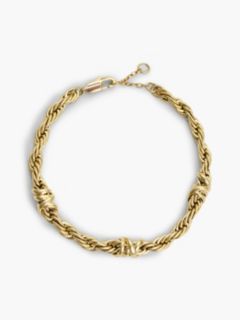 Gold-Plated Rope Chain Bracelet — Gold 1
