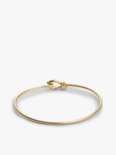 Gold-Plated Nautical Knot Bangle — Gold 2