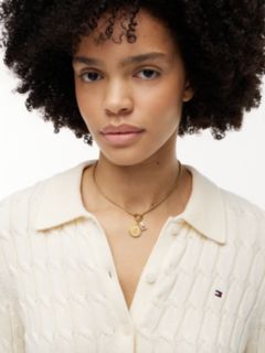 Gold-Plated Rope Chain Nautical Charm Necklace — Gold 4