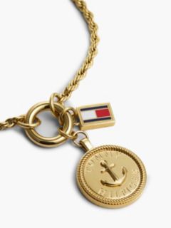Gold-Plated Rope Chain Nautical Charm Bracelet — Gold 2