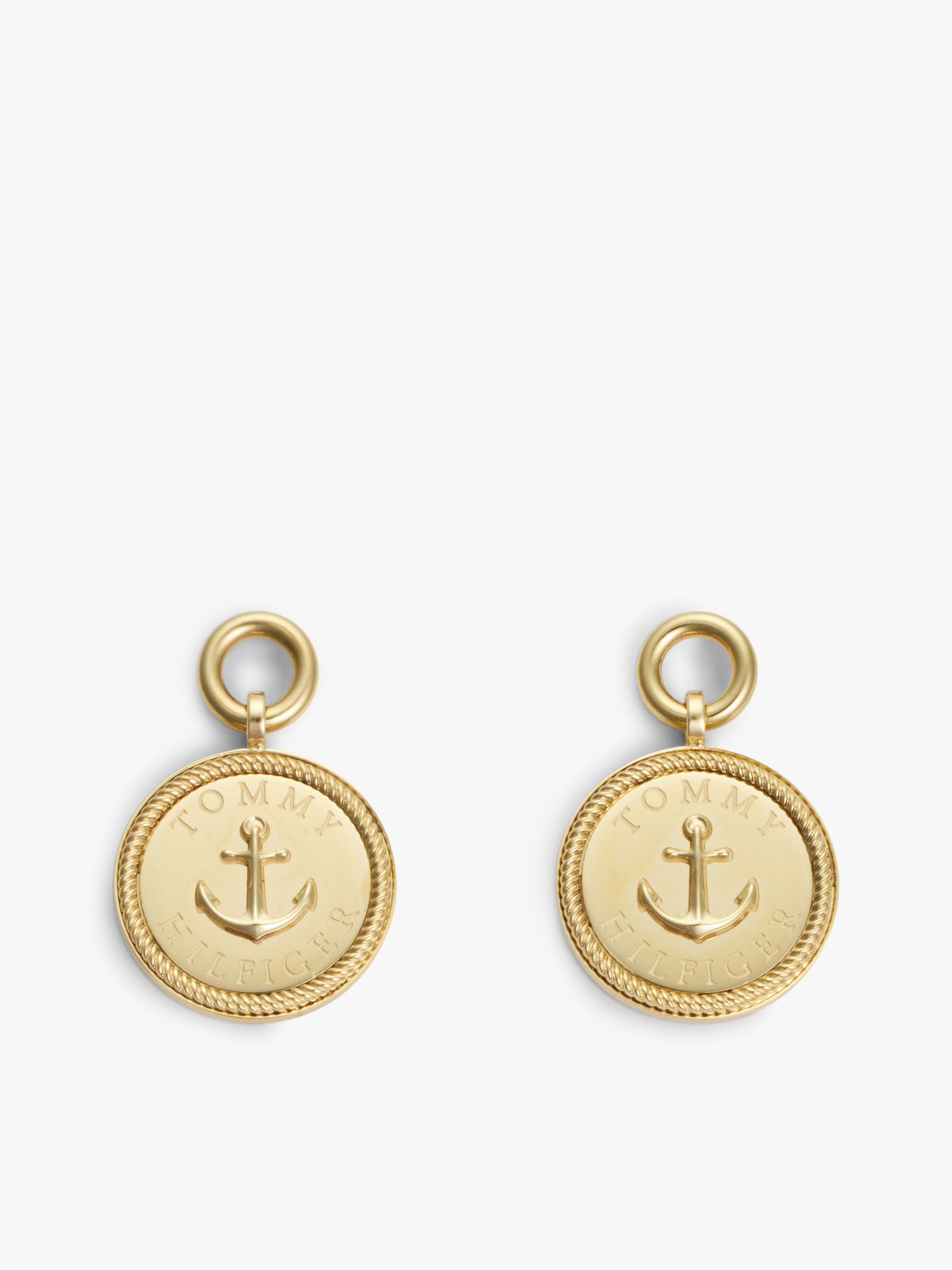 Gold-Plated Nautical Charm Earrings — Gold