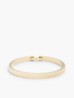 Gold-Plated Stainless Steel Stripe Bangle — Gold 3