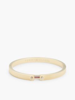 Gold-Plated Stainless Steel Stripe Bangle — Gold 1