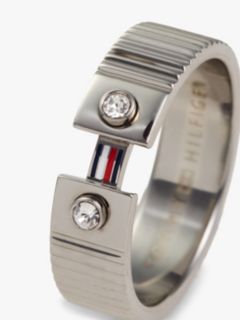 Stainless Steel Stripe Ring — Silver 2