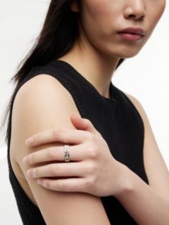 Stainless Steel Stripe Ring — Silver 3