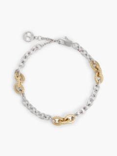 Two-Tone Rope Texture Link Bracelet — Multi 1