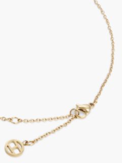 Gold-Plated Stainless Steel Pavé Crystal Necklace — Gold 3