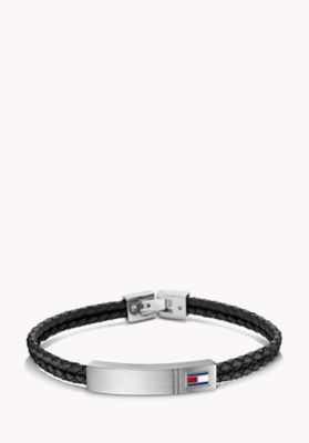 Bracciale Bracciale Pelle Uomo - Classico Bracciale Intrecciato A - Foto 6