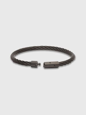 Cable Wire Bracelet | BLACK | Tommy 