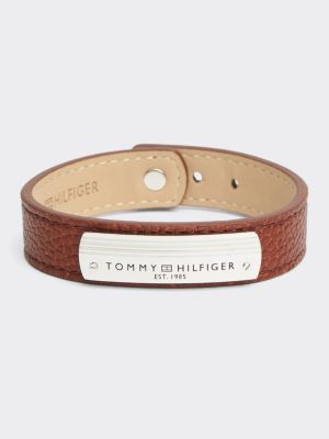 tommy hilfiger mens bracelet brown