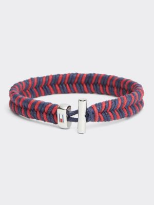 Braided Wax Cord Bracelet | RED | Tommy 
