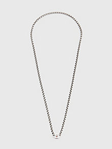 silver stainless steel chain necklace for men tommy hilfiger