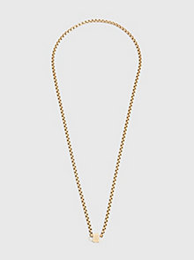 gold gold-tone chain necklace for men tommy hilfiger