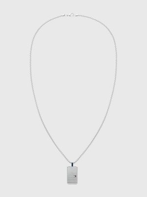 Iconic Halskette aus Edelstahl Hilfiger | Silver Streifen | Tommy mit