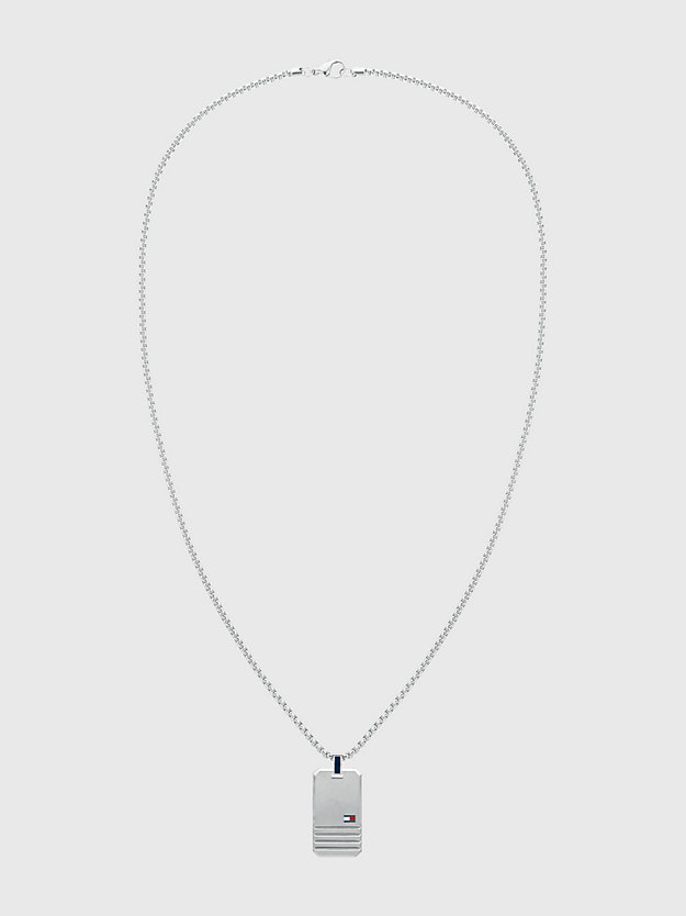 Iconic Halskette aus Edelstahl mit Streifen | Silver | Tommy Hilfiger