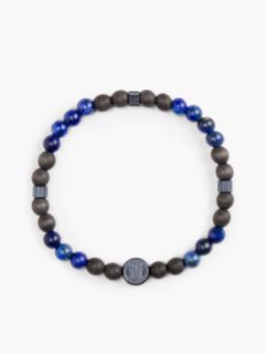 TH Monogram Lapis Bead Bracelet — Blue 1
