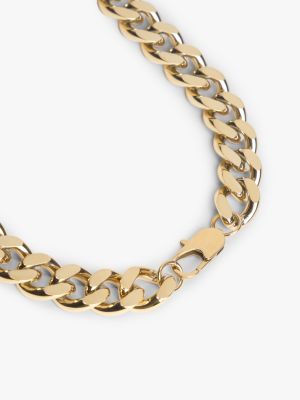 gold gold-plated chain-link necklace for men tommy hilfiger