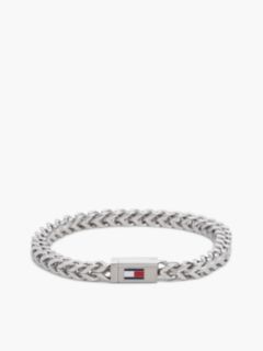 Stainless Steel Braided Chain Bracelet — Silver 1