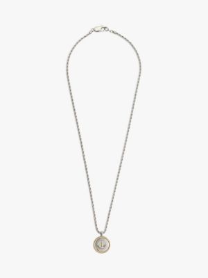 collier pendentif nautique à détails dorés multi pour hommes tommy hilfiger