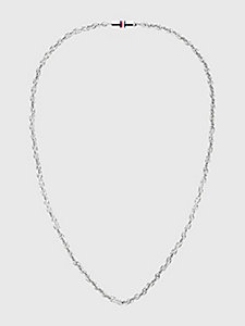 silver edelstahl-halskette in seil-optik für unisex - tommy hilfiger