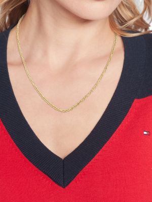 Tommy Hilfiger LOOP FAMILY - Necklace - silver-coloured/gold