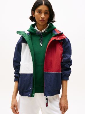 grün hilfiger sailing relaxed fit wendejacke für gender-inclusive erwachsene - tommy hilfiger