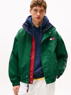 green hilfiger sailing reversible relaxed jacket for adults gender inclusive tommy hilfiger