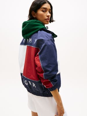 grün hilfiger sailing relaxed fit wendejacke für gender-inclusive erwachsene - tommy hilfiger