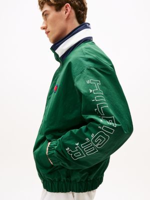 cazadora náutica amplia reversible hilfiger verde de diseño inclusivo para adultos tommy hilfiger