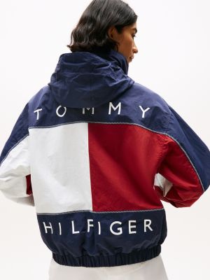 grün hilfiger sailing relaxed fit wendejacke für gender-inclusive erwachsene - tommy hilfiger