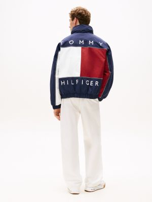 cazadora náutica amplia reversible hilfiger verde de diseño inclusivo para adultos tommy hilfiger