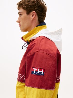 chaqueta de regata color block hilfiger multicolor de diseño inclusivo para adultos tommy hilfiger