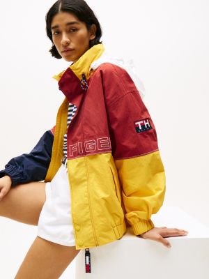 multi hilfiger sailing colour-blocked regatta jacket for adults gender inclusive tommy hilfiger