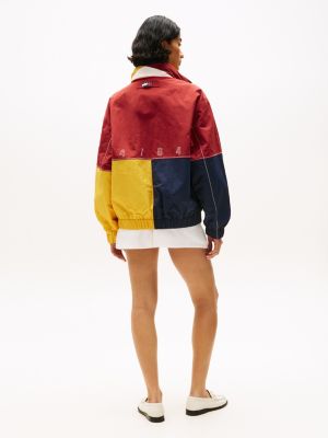 multi hilfiger sailing colour-blocked regatta jacket for adults gender inclusive tommy hilfiger